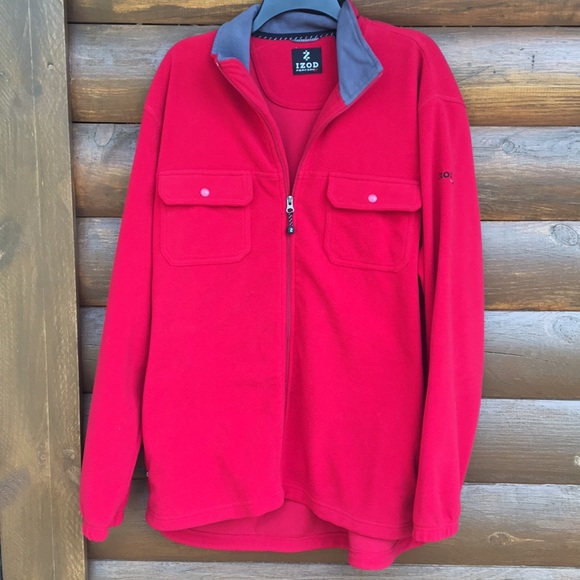 MENS Izod Performx fleece Shacket - Picture 1 of 7